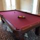 Olhausen Burgundy Felt Pool Table