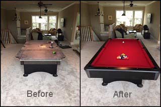 professional pool table recovering service in seattle content img02