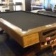 Vintage Brunswick 9' Billiards Pool Table with Black Felt